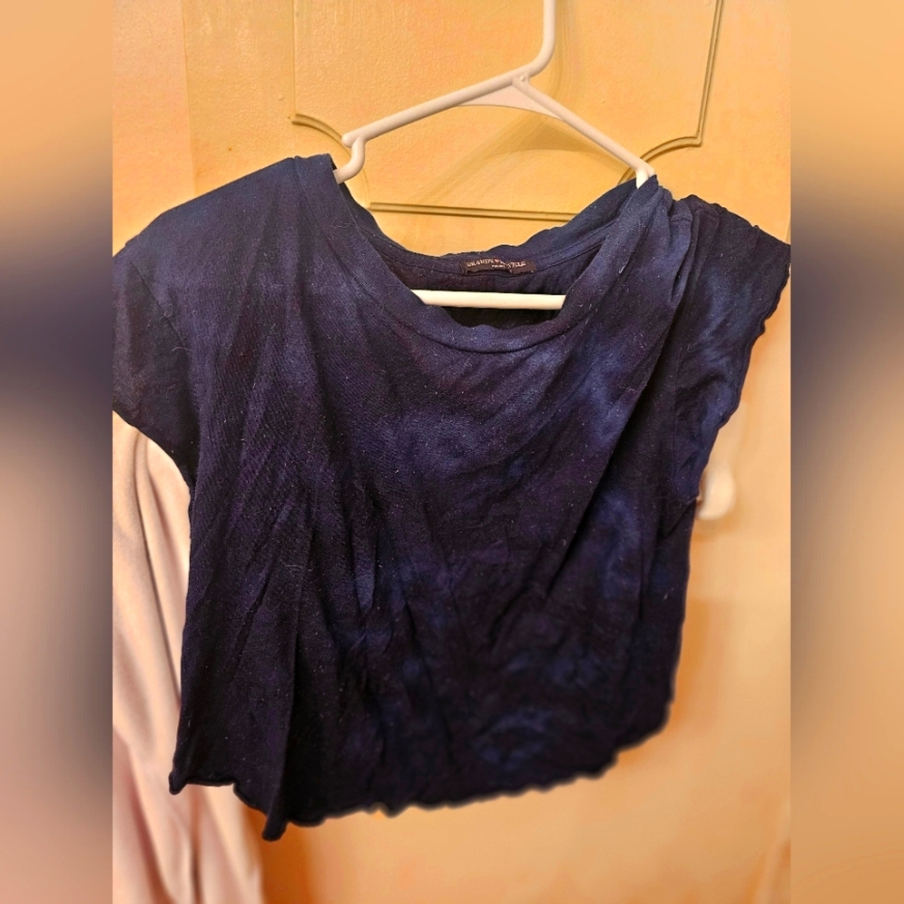 NWOT NEVER WORN NAVY TIE DYE BRANDY MEVILLE TOP 💙